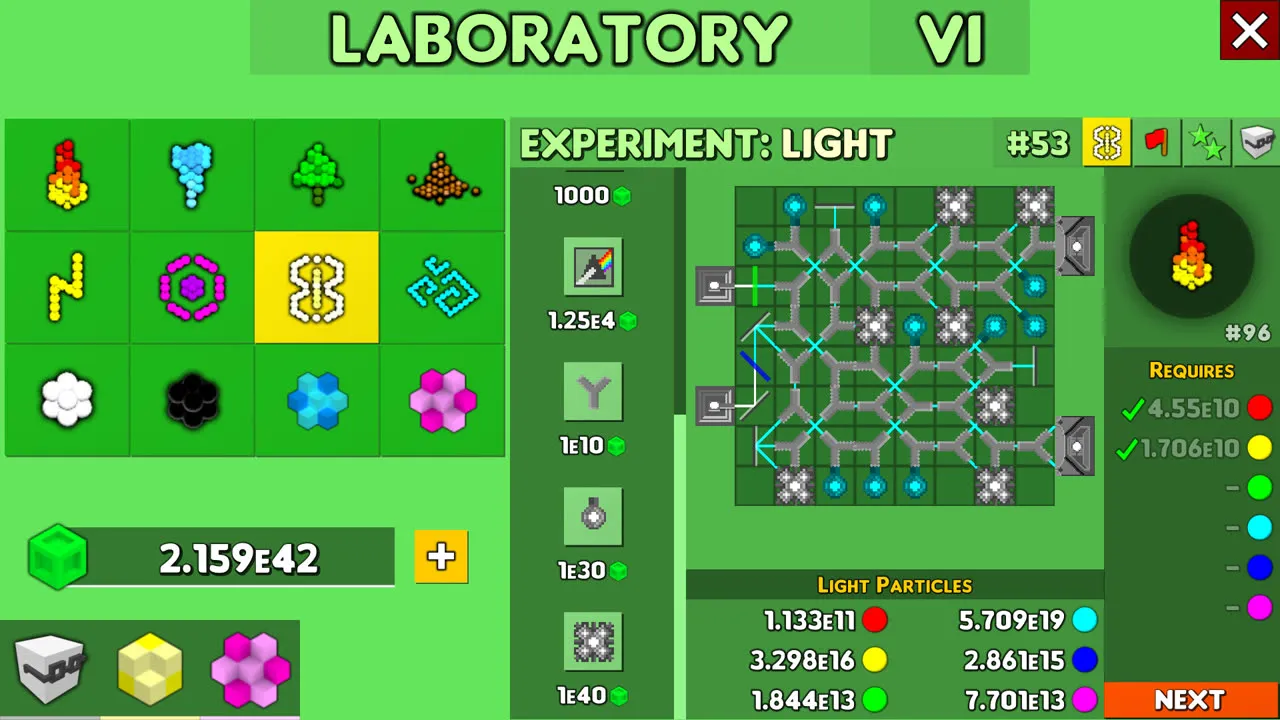 The Light experiment in the Laboratory