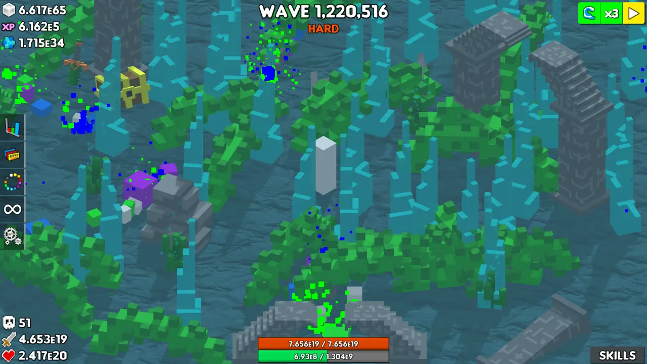 Wave 1,220,516 on Hard difficulty